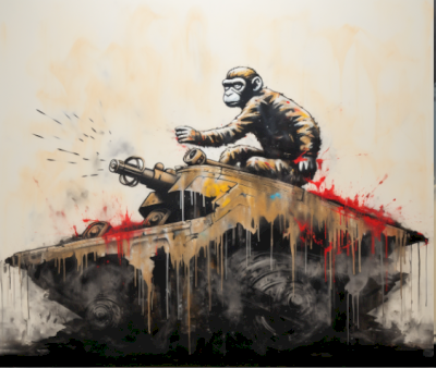 Mr Phantom - " Ape Armada V1 " Print
