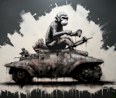 Mr Phantom - " Ape Armada V2 " Print