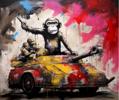 Mr Phantom - " Ape Armada V3 " Print