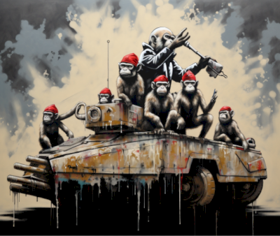 Mr Phantom - " Ape Armada V4 " Print