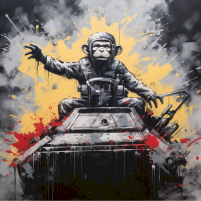 Mr Phantom - " Ape Armada V5 " Print