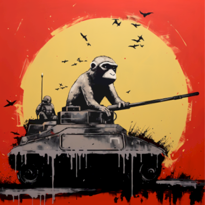 Mr Phantom - "Ape Armada V6 " Print