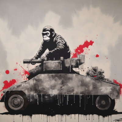 Mr Phantom - " Ape Armada V7 " Print