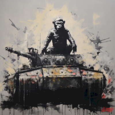 Mr Phantom - " Ape Armada V8 " Print