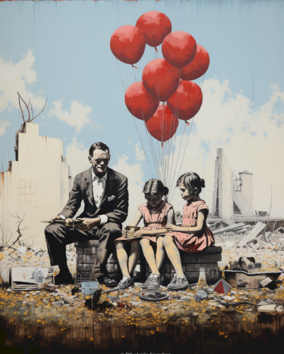 Mr Phantom - " Happy Families " Print
