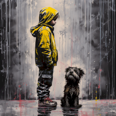 Mr Phantom - " Rainy days v1 " Print