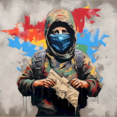 Mr Phantom - " Wandering eyes " Print